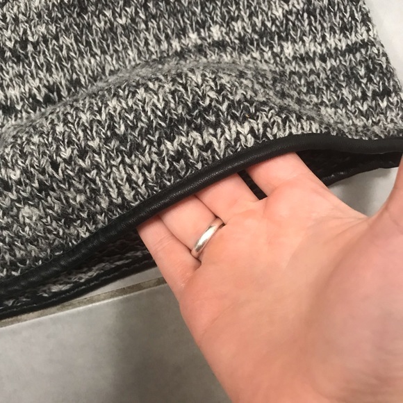 COS | Leather Trim Knit Dress - Picture 7 of 9